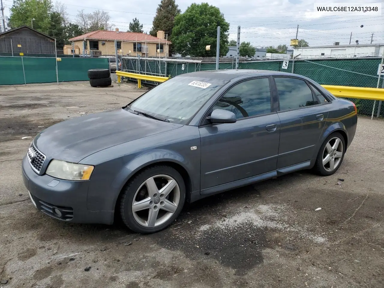 2002 Audi A4 1.8T Quattro VIN: WAULC68E12A313348 Lot: 62418235