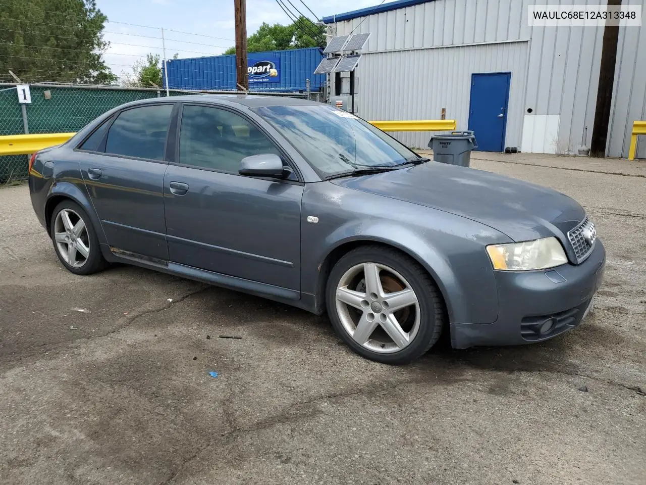2002 Audi A4 1.8T Quattro VIN: WAULC68E12A313348 Lot: 62418235