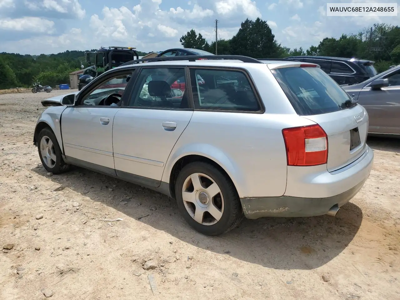 2002 Audi A4 1.8T Avant Quattro VIN: WAUVC68E12A248655 Lot: 63194445