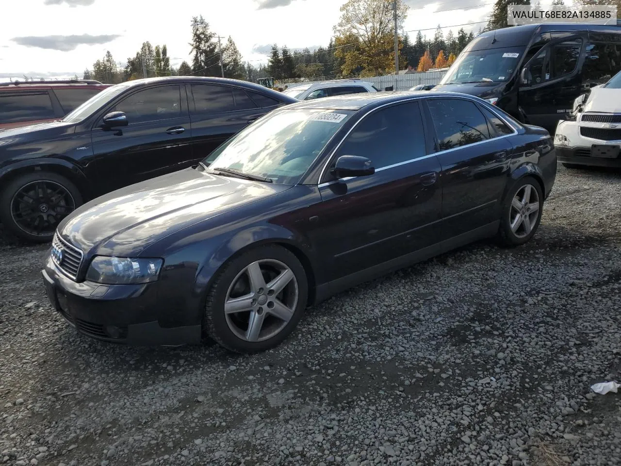 2002 Audi A4 3.0 Quattro VIN: WAULT68E82A134885 Lot: 77650234