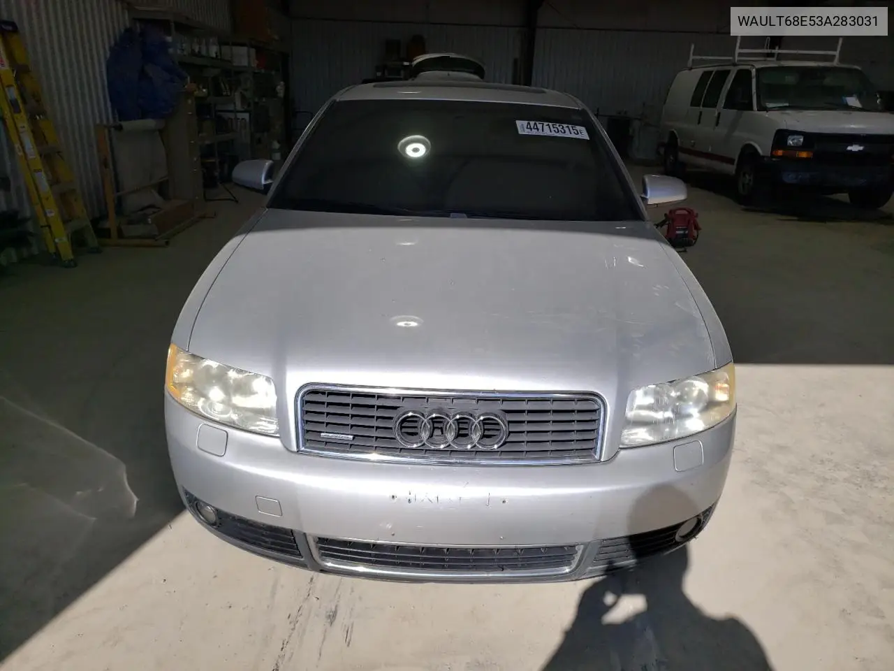 2003 Audi A4 3.0 Quattro VIN: WAULT68E53A283031 Lot: 44715315