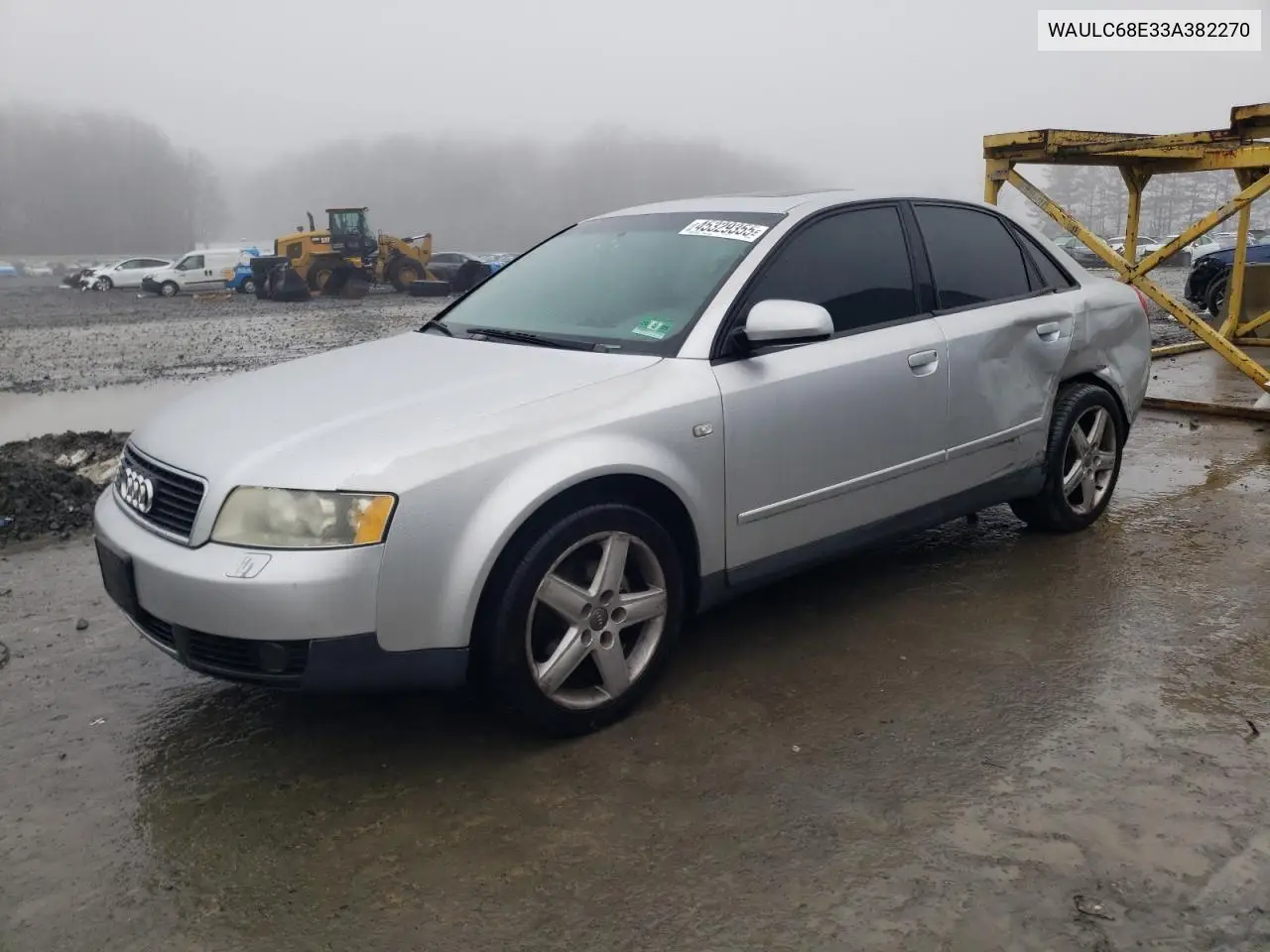 2003 Audi A4 1.8T Quattro VIN: WAULC68E33A382270 Lot: 45329355