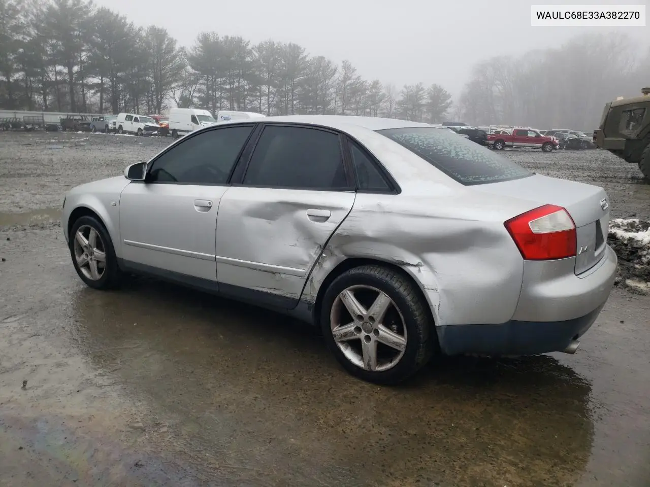 2003 Audi A4 1.8T Quattro VIN: WAULC68E33A382270 Lot: 45329355