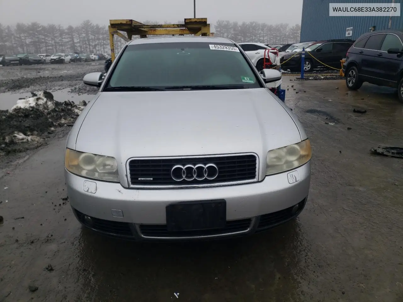 2003 Audi A4 1.8T Quattro VIN: WAULC68E33A382270 Lot: 45329355