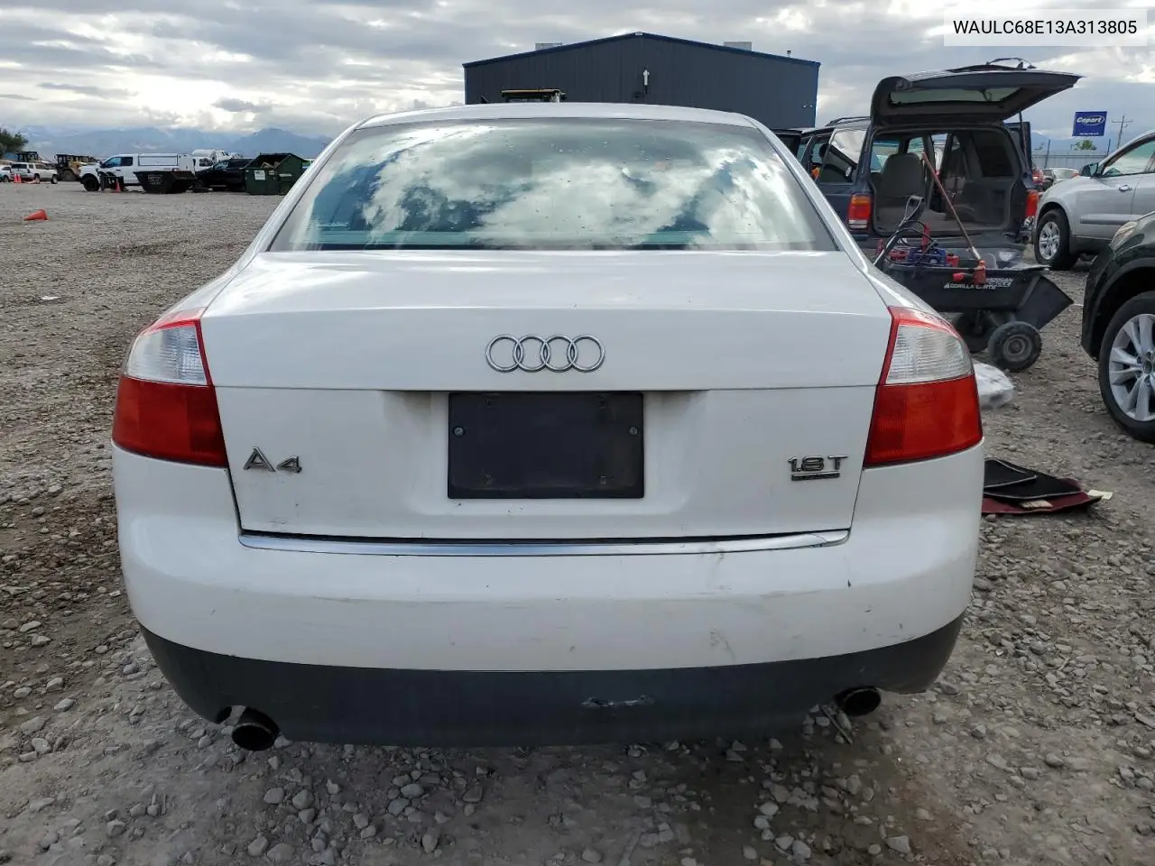 2003 Audi A4 1.8T Quattro VIN: WAULC68E13A313805 Lot: 56977395