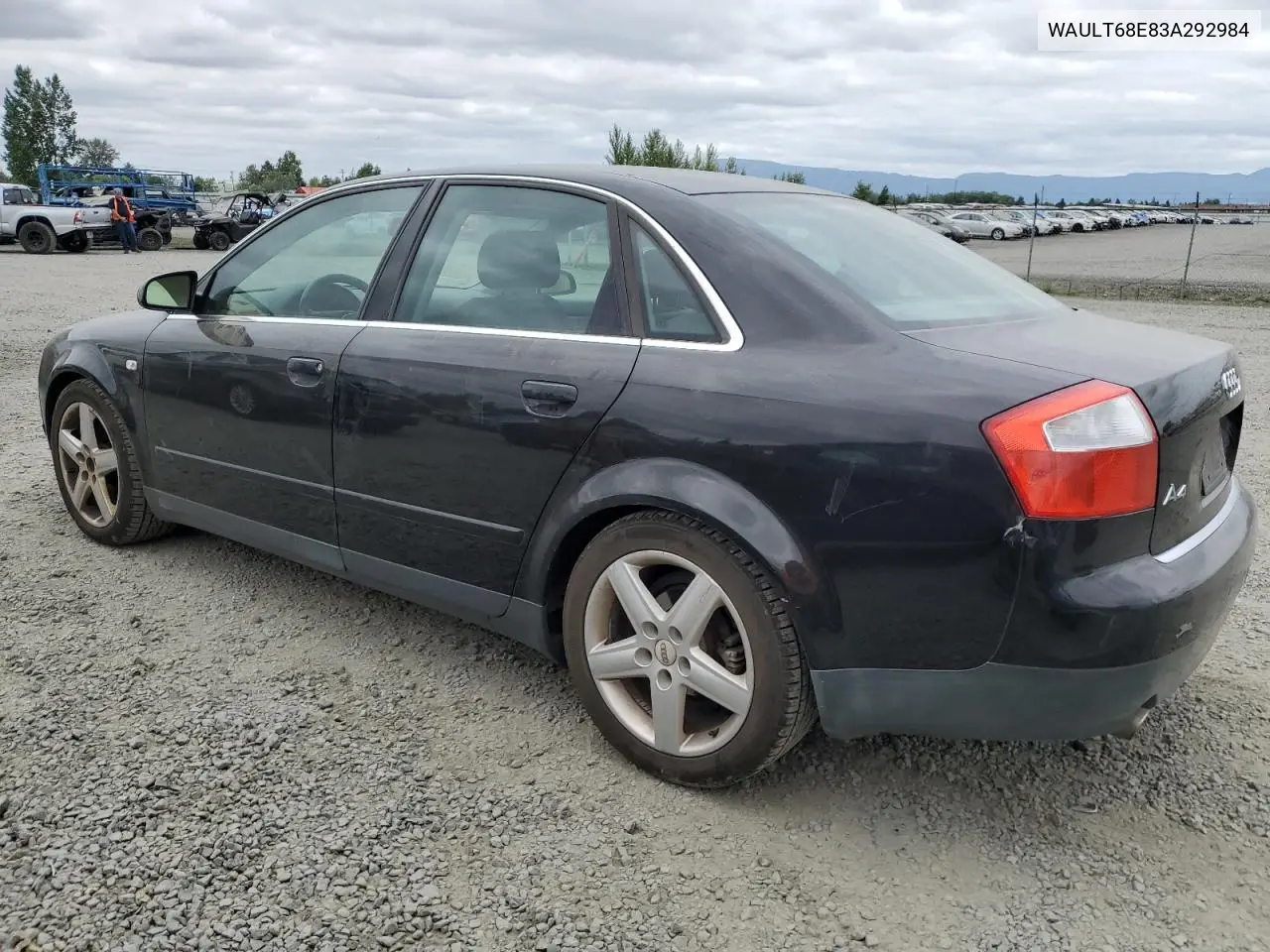 2003 Audi A4 3.0 Quattro VIN: WAULT68E83A292984 Lot: 60542485