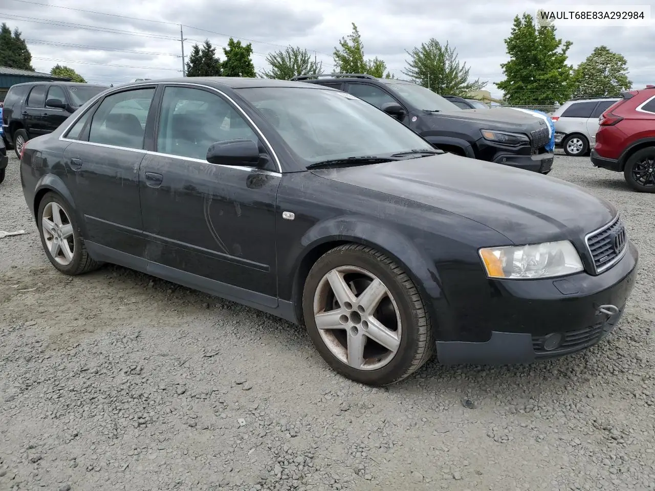 2003 Audi A4 3.0 Quattro VIN: WAULT68E83A292984 Lot: 60542485