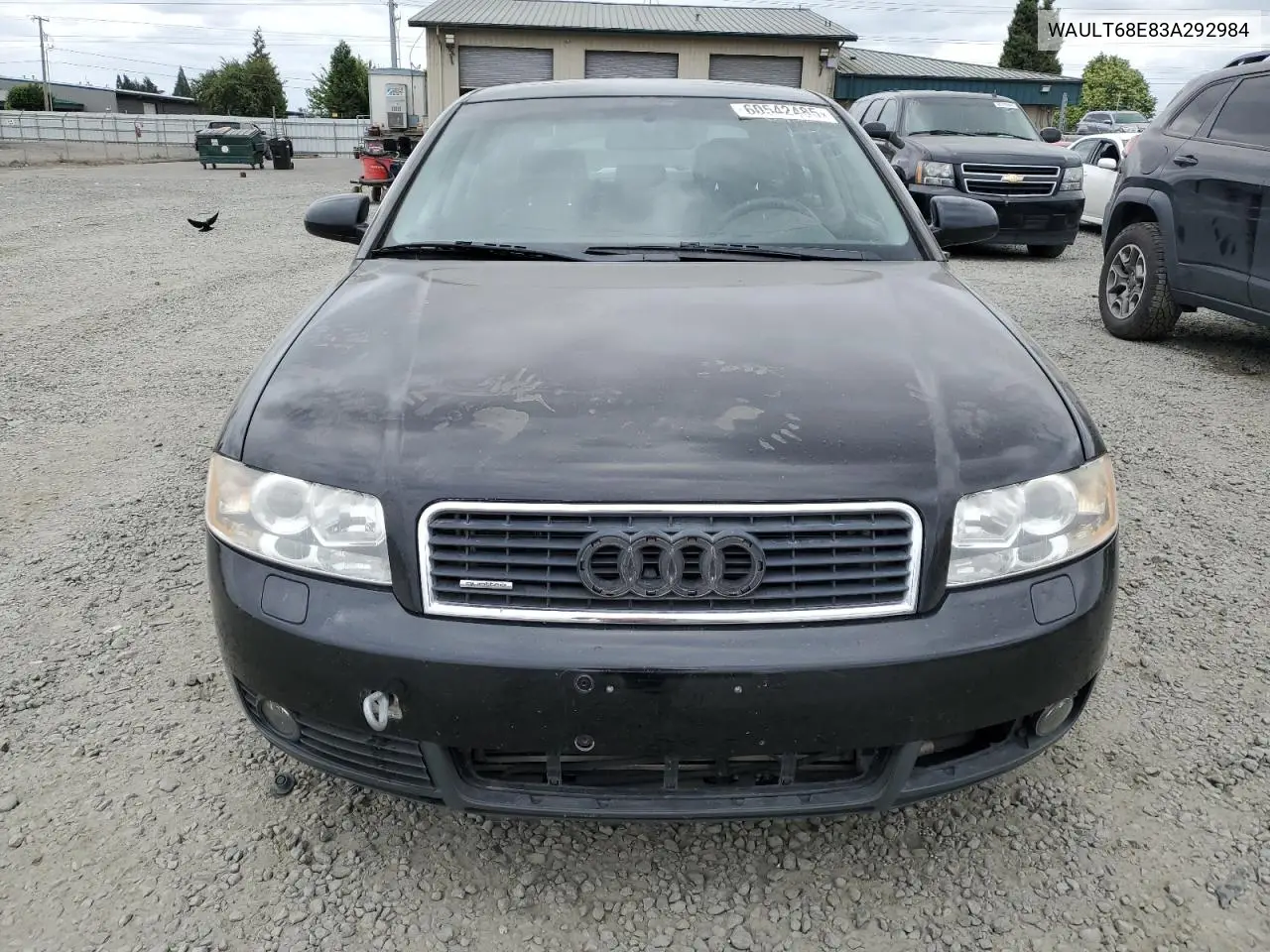 2003 Audi A4 3.0 Quattro VIN: WAULT68E83A292984 Lot: 60542485