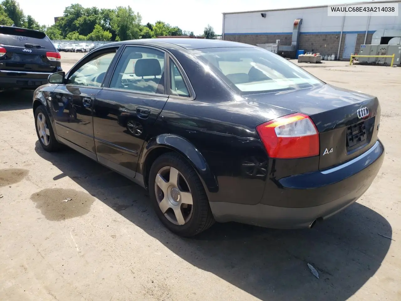 2003 Audi A4 1.8T Quattro VIN: WAULC68E43A214038 Lot: 62330245