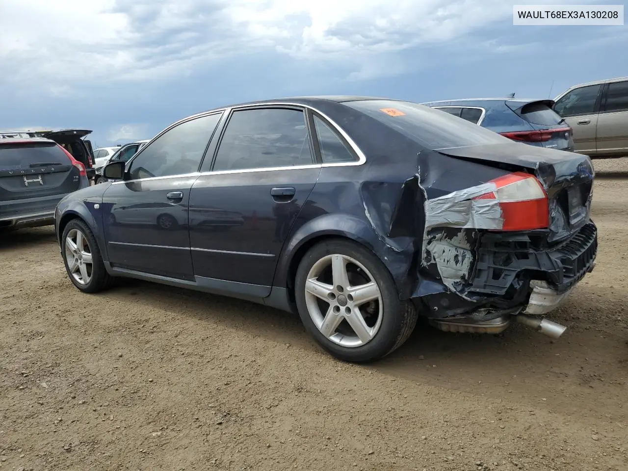 2003 Audi A4 3.0 Quattro VIN: WAULT68EX3A130208 Lot: 63248185