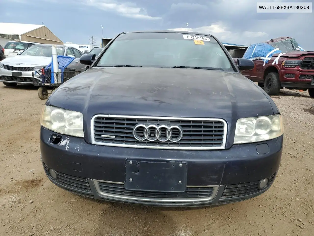 2003 Audi A4 3.0 Quattro VIN: WAULT68EX3A130208 Lot: 63248185