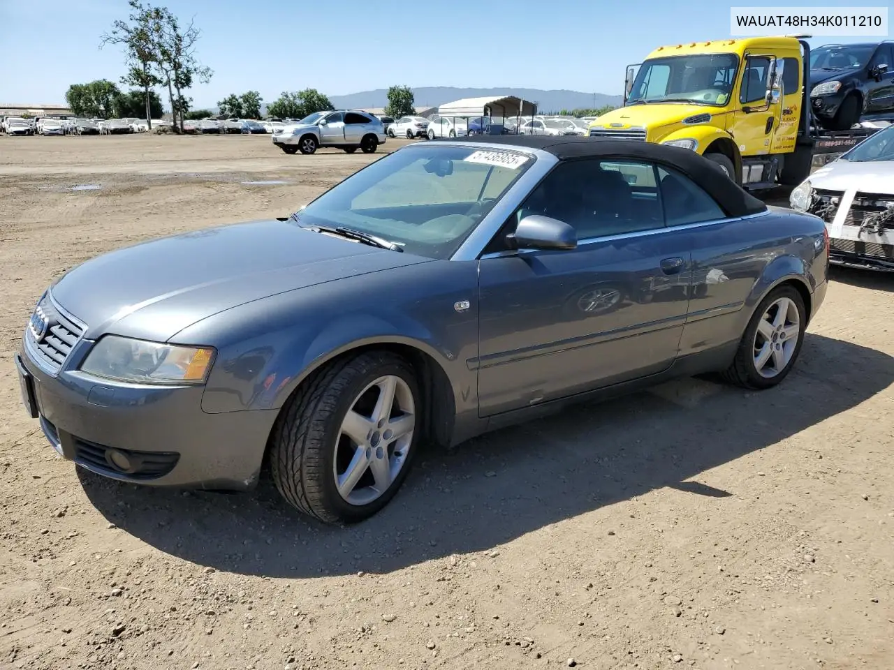 2004 Audi A4 3.0 Cabriolet VIN: WAUAT48H34K011210 Lot: 57436985