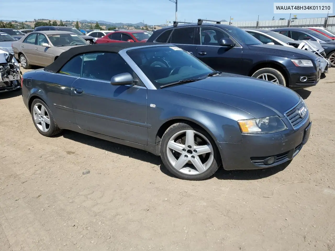 2004 Audi A4 3.0 Cabriolet VIN: WAUAT48H34K011210 Lot: 57436985