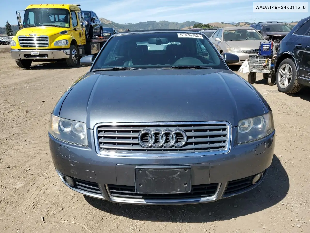 2004 Audi A4 3.0 Cabriolet VIN: WAUAT48H34K011210 Lot: 57436985