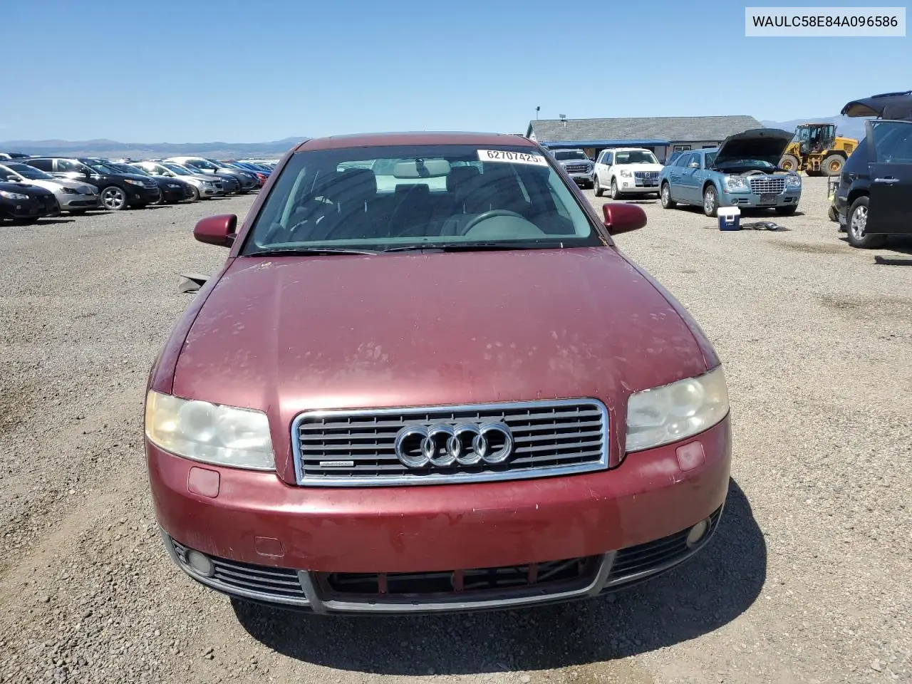 2004 Audi A4 1.8T Quattro VIN: WAULC58E84A096586 Lot: 62707425