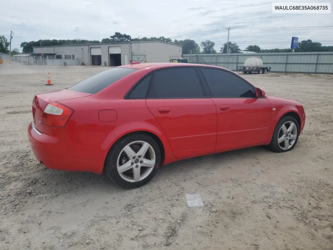 2005 Audi A4 1.8T Quattro VIN: WAULC68E35A068735 Lot: 55975355