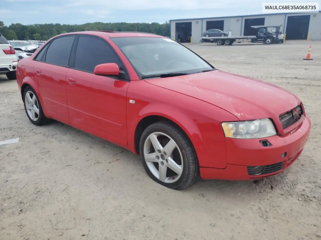 2005 Audi A4 1.8T Quattro VIN: WAULC68E35A068735 Lot: 55975355