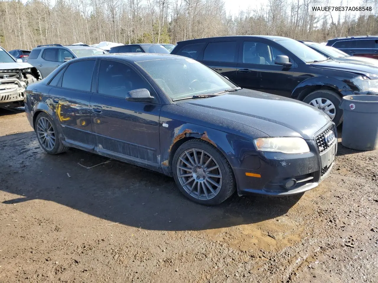 2007 Audi A4 S-Line 2.0T Quattro Turbo VIN: WAUEF78E37A068548 Lot: 48305395