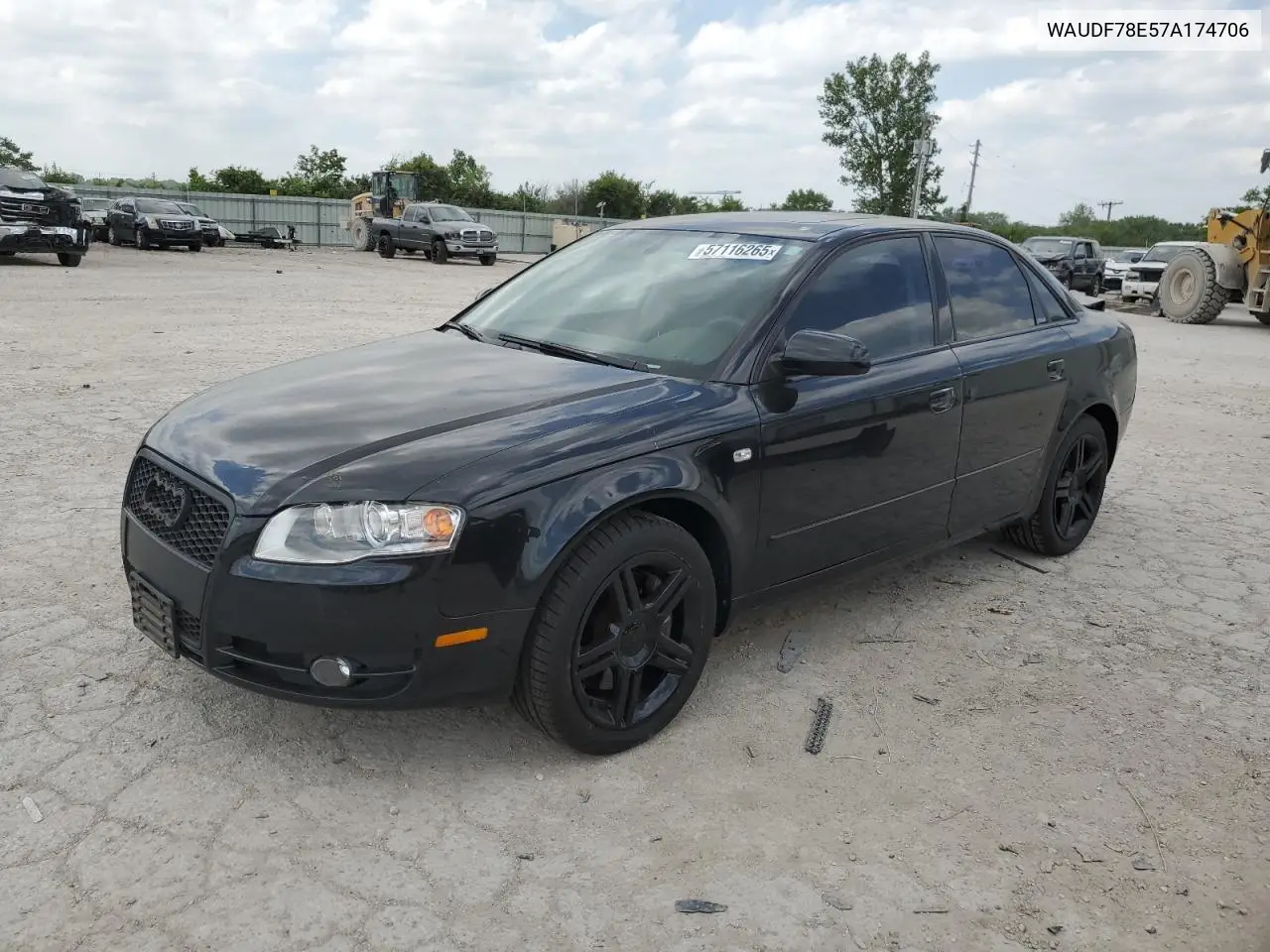 2007 Audi A4 2.0T Quattro VIN: WAUDF78E57A174706 Lot: 57116265