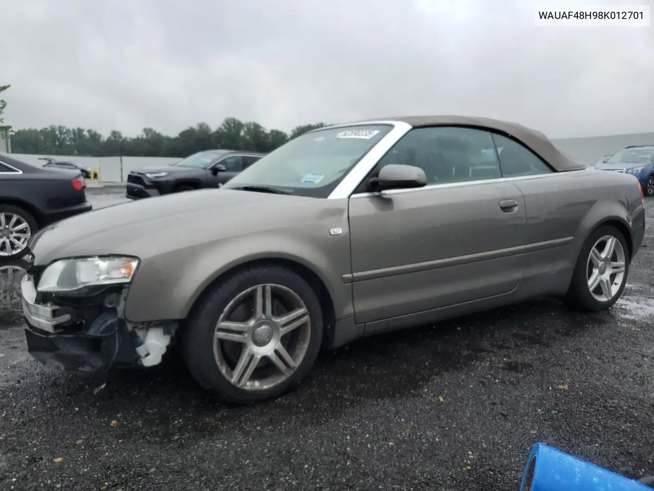 2008 Audi A4 2.0T Cabriolet VIN: WAUAF48H98K012701 Lot: 62590235