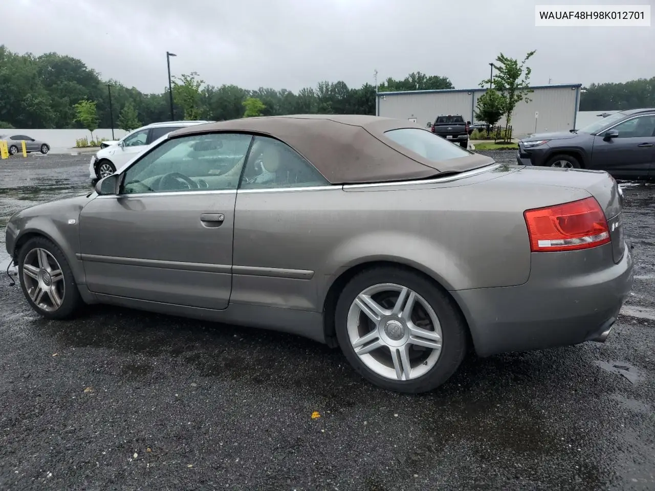 2008 Audi A4 2.0T Cabriolet VIN: WAUAF48H98K012701 Lot: 62590235