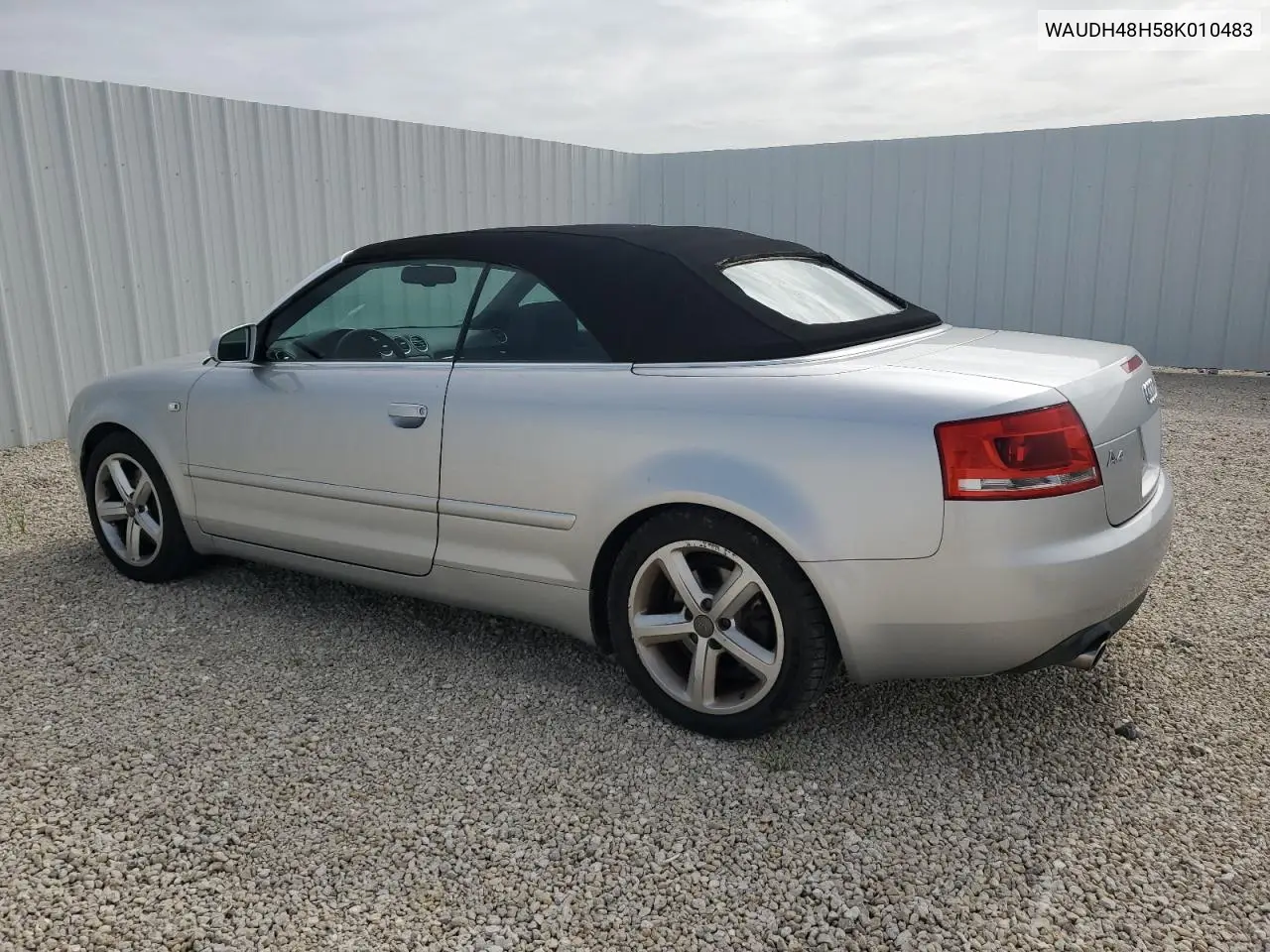 2008 Audi A4 3.2 Cabriolet Quattro VIN: WAUDH48H58K010483 Lot: 63190505