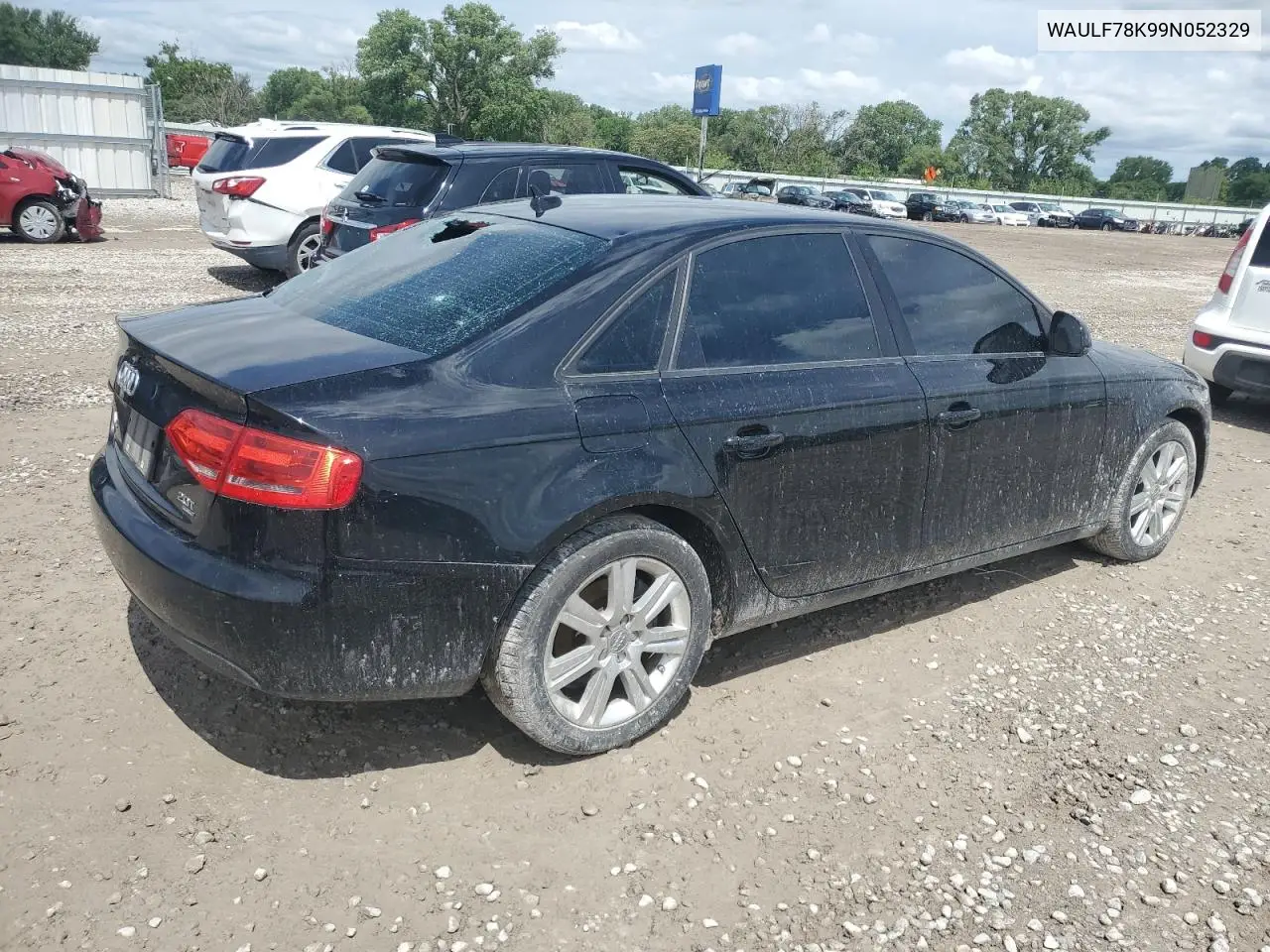 2009 Audi A4 2.0T Quattro VIN: WAULF78K99N052329 Lot: 62234585