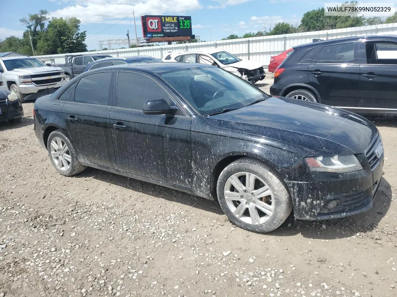 2009 Audi A4 2.0T Quattro VIN: WAULF78K99N052329 Lot: 62234585