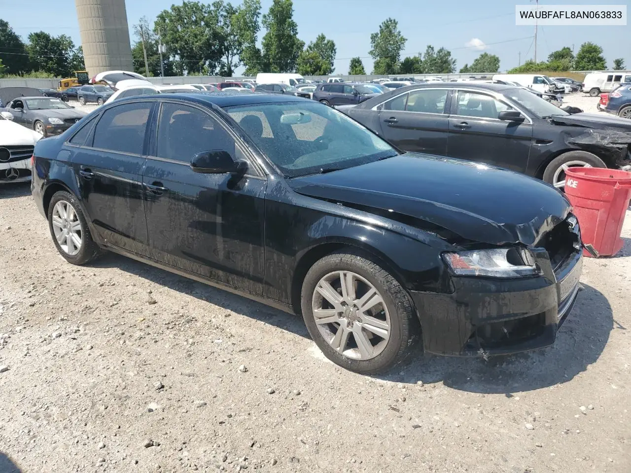 2010 Audi A4 Premium VIN: WAUBFAFL8AN063833 Lot: 62683875