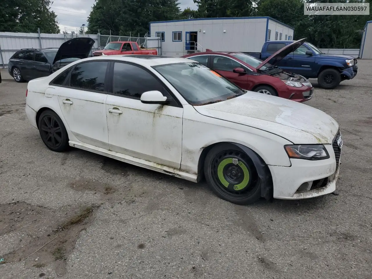 2010 Audi A4 Premium VIN: WAUAFAFL6AN030597 Lot: 62789495