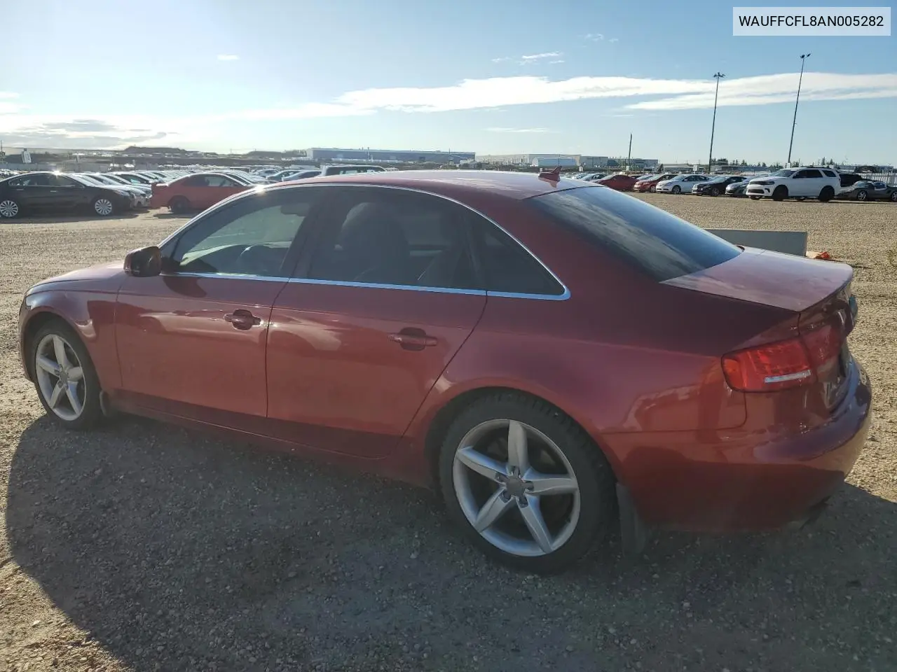2010 Audi A4 Premium Plus VIN: WAUFFCFL8AN005282 Lot: 63061005