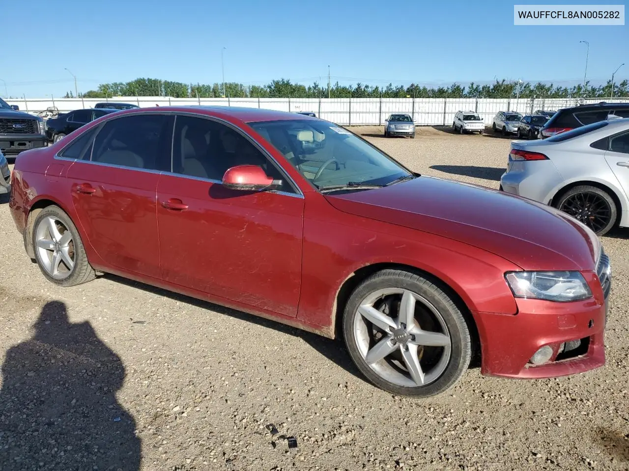 2010 Audi A4 Premium Plus VIN: WAUFFCFL8AN005282 Lot: 63061005