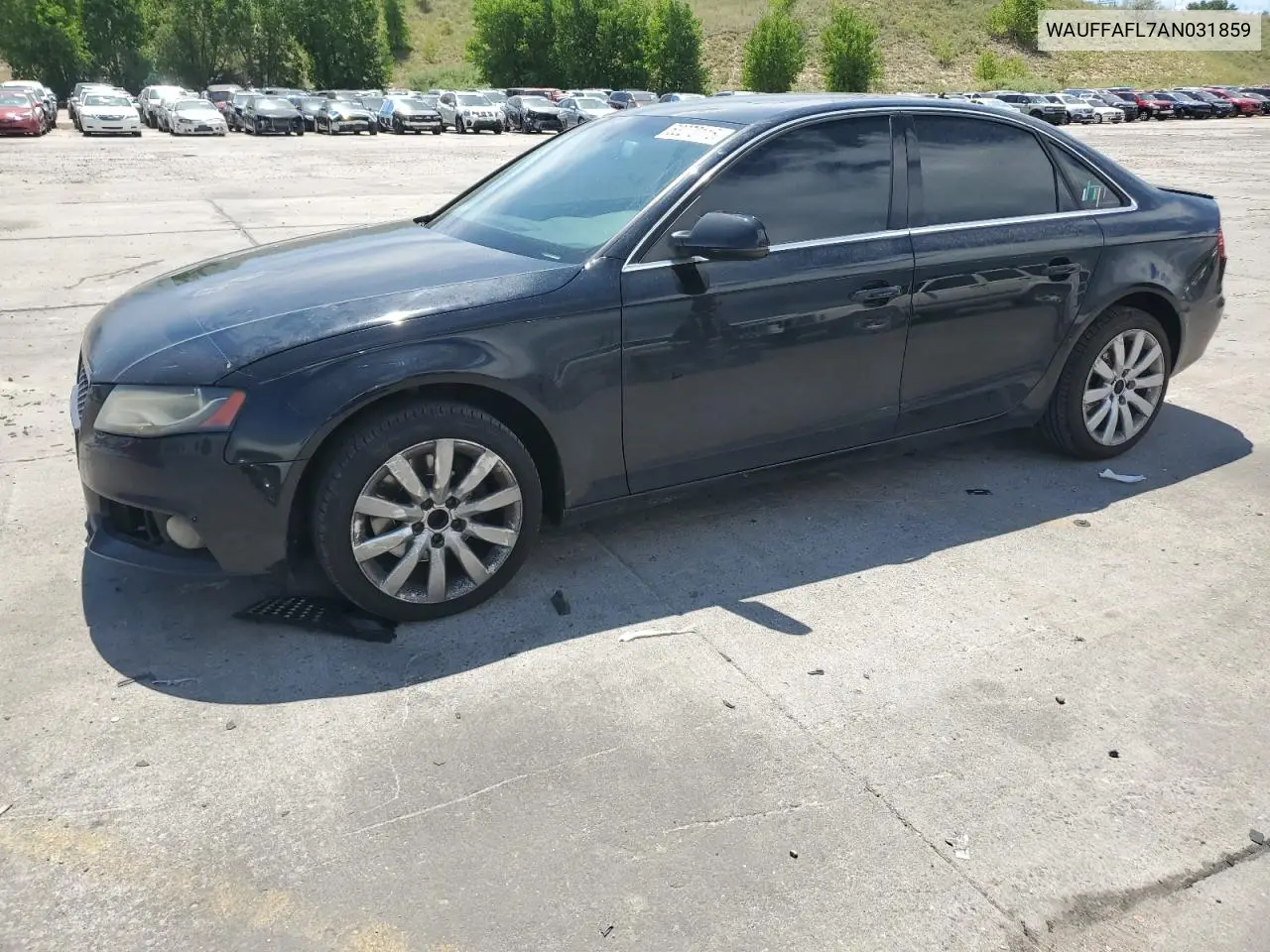 2010 Audi A4 Premium Plus VIN: WAUFFAFL7AN031859 Lot: 63270115