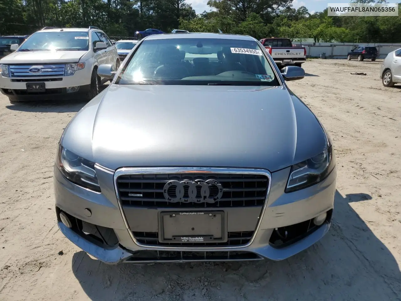 2010 Audi A4 Premium Plus VIN: WAUFFAFL8AN065356 Lot: 63534955
