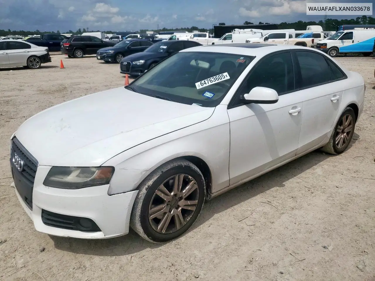 2010 Audi A4 Premium VIN: WAUAFAFLXAN033678 Lot: 64763605