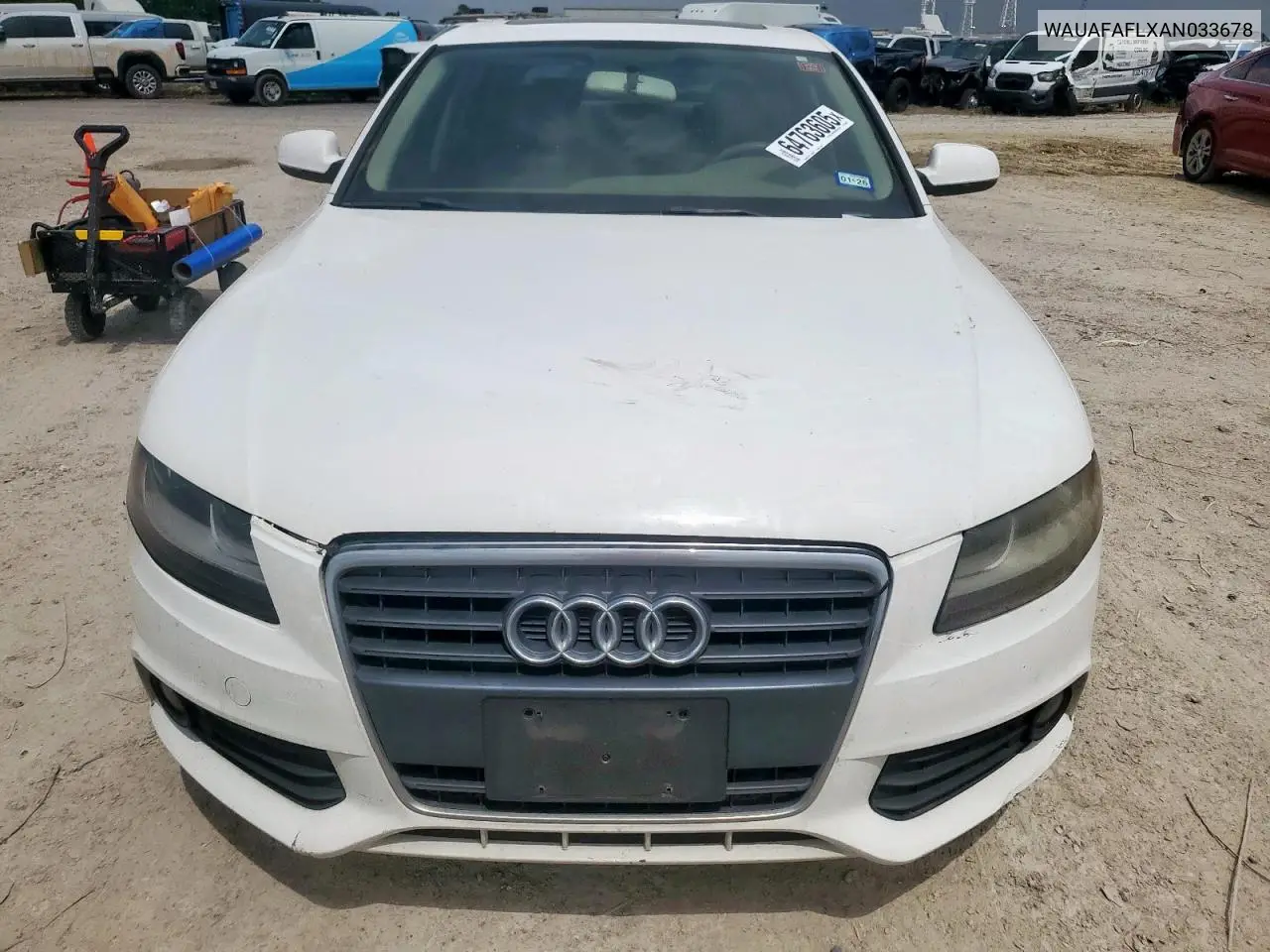 2010 Audi A4 Premium VIN: WAUAFAFLXAN033678 Lot: 64763605