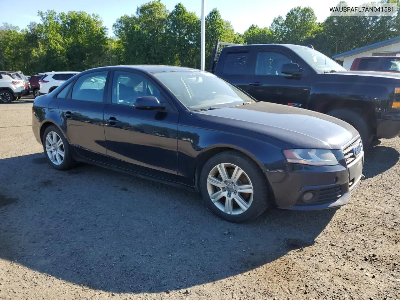 2010 Audi A4 Premium VIN: WAUBFAFL7AN041581 Lot: 65379865