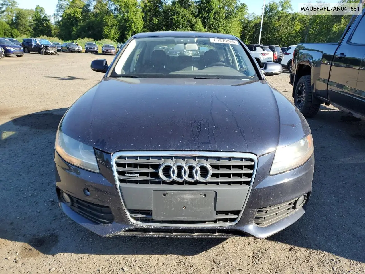 2010 Audi A4 Premium VIN: WAUBFAFL7AN041581 Lot: 65379865