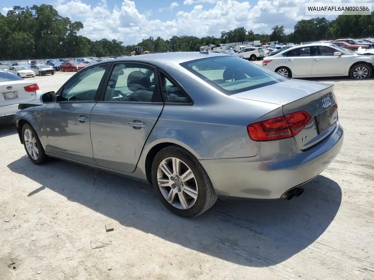2010 Audi A4 Premium VIN: WAUAFAFL6AN020586 Lot: 65749875