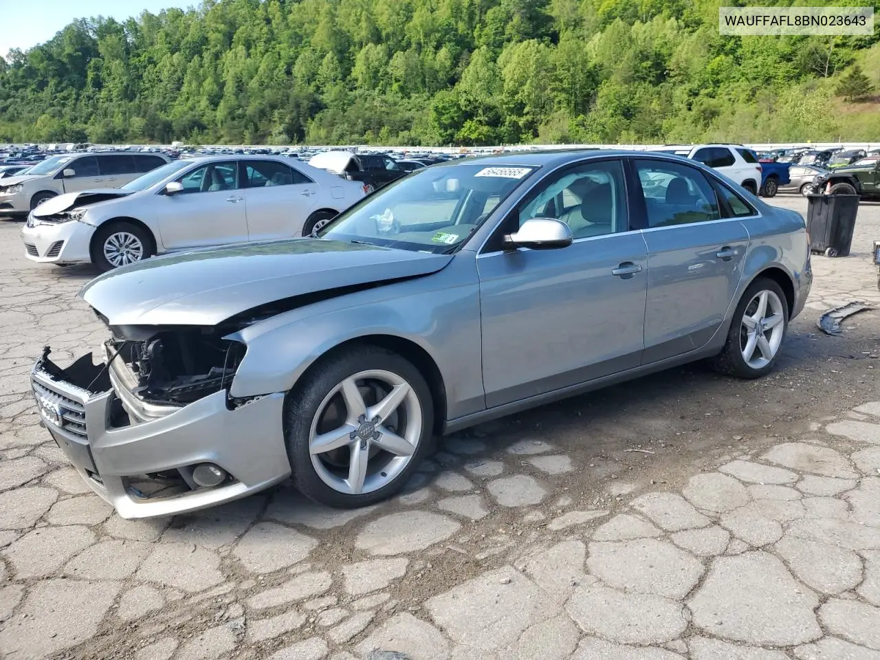 2011 Audi A4 Premium Plus VIN: WAUFFAFL8BN023643 Lot: 56456565