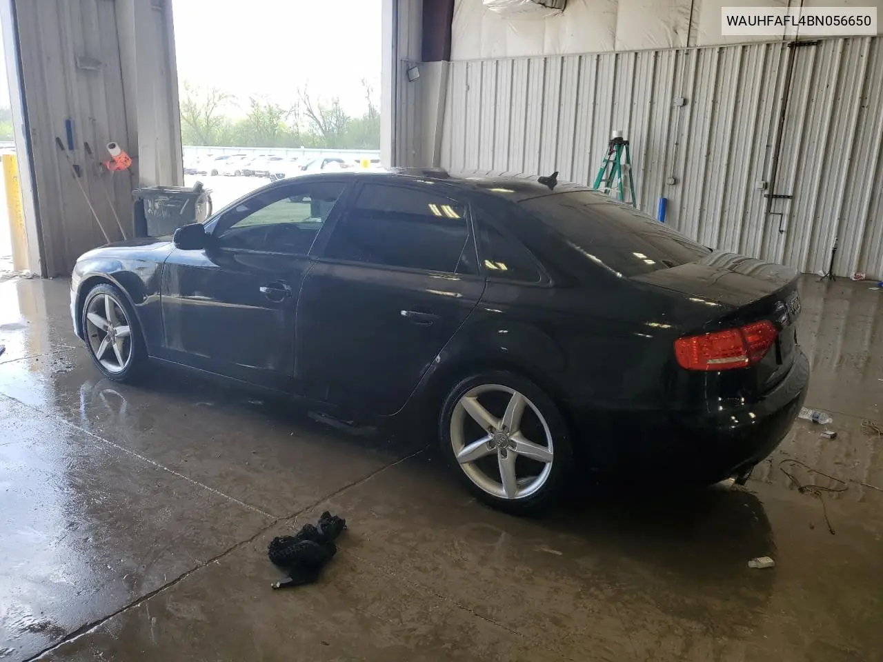 2011 Audi A4 Premium Plus VIN: WAUHFAFL4BN056650 Lot: 56604155