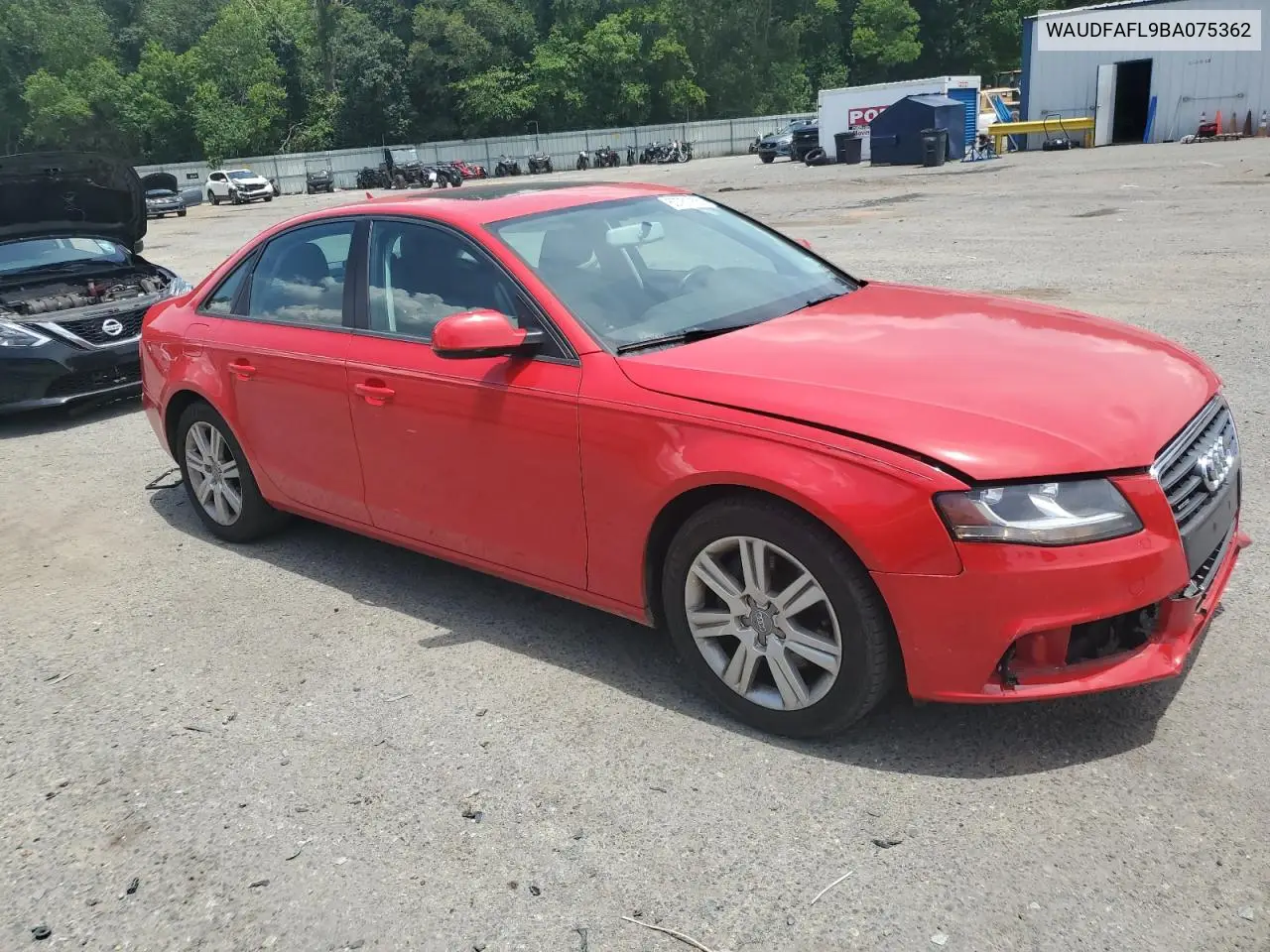 2011 Audi A4 Premium VIN: WAUDFAFL9BA075362 Lot: 60761755