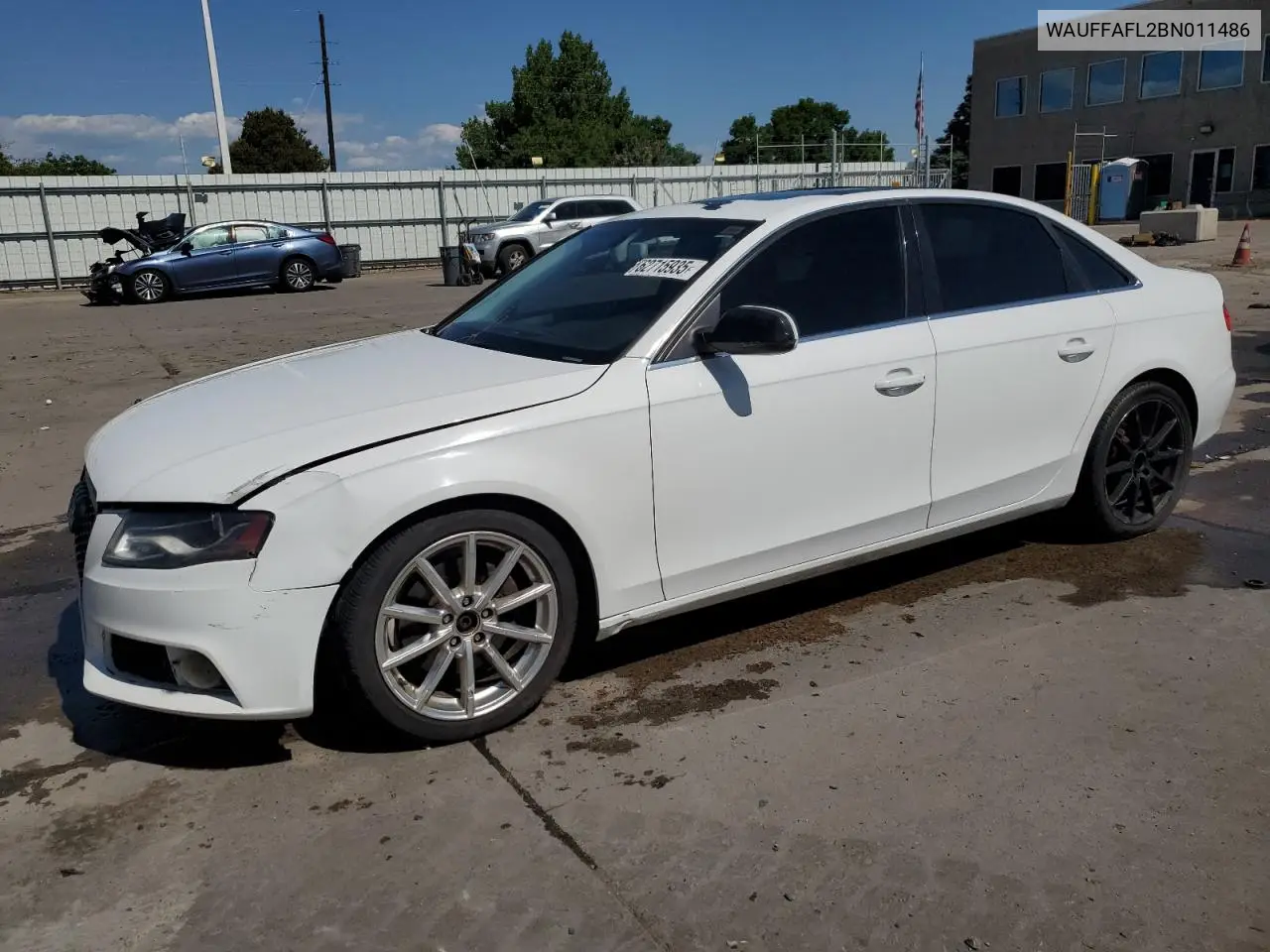2011 Audi A4 Premium Plus VIN: WAUFFAFL2BN011486 Lot: 62715935