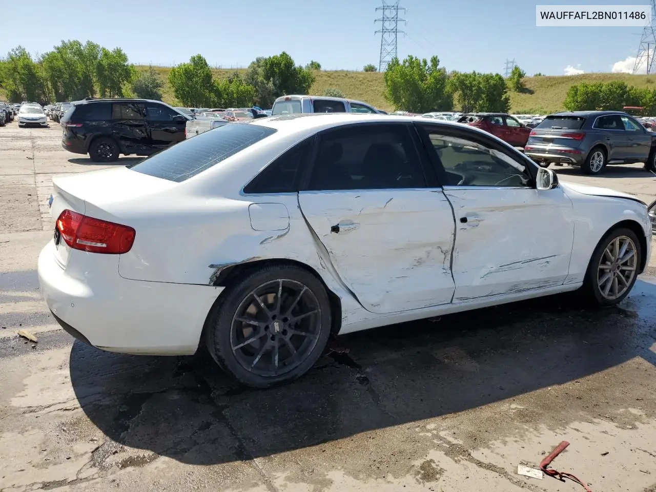 2011 Audi A4 Premium Plus VIN: WAUFFAFL2BN011486 Lot: 62715935
