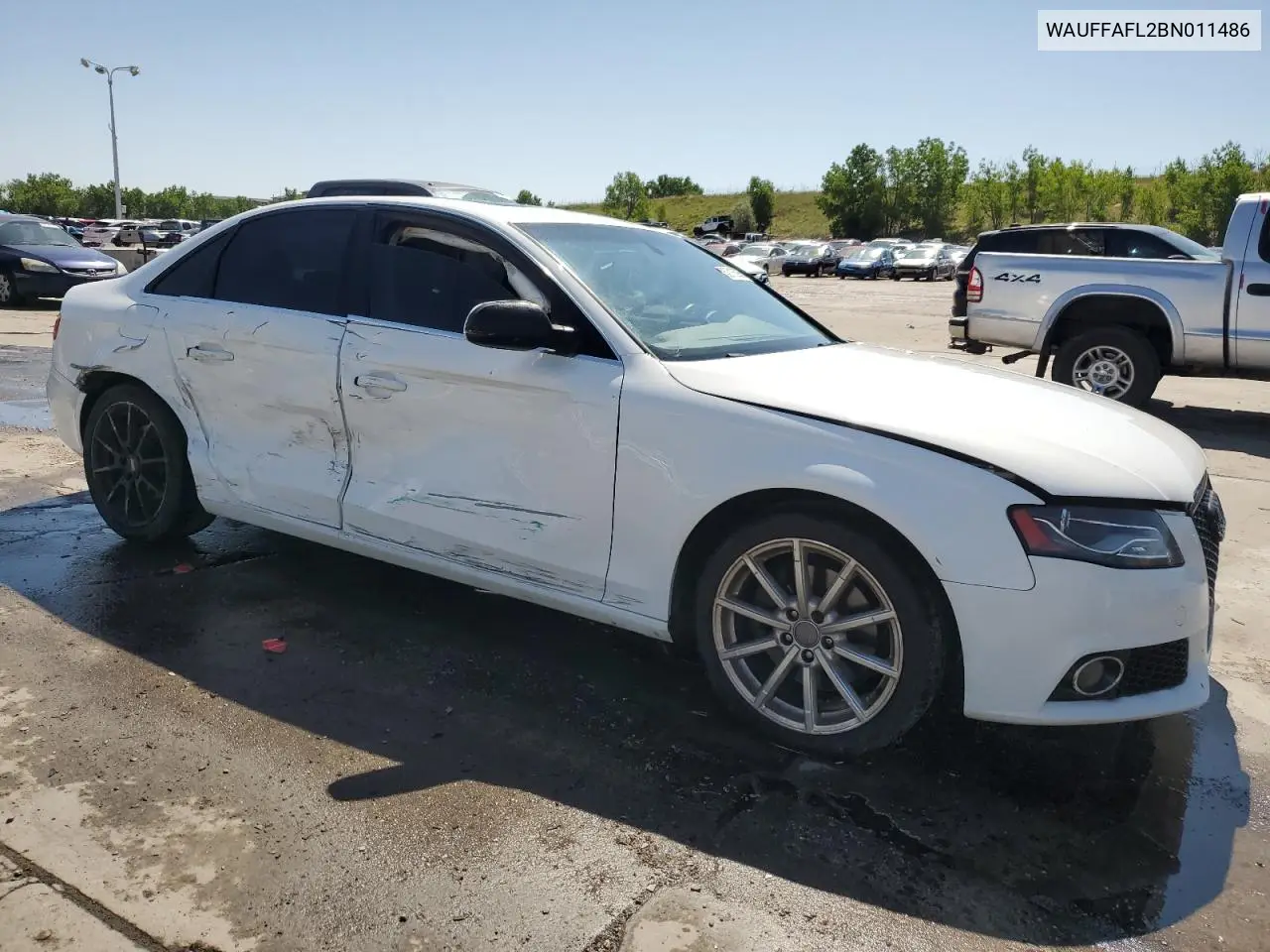 2011 Audi A4 Premium Plus VIN: WAUFFAFL2BN011486 Lot: 62715935