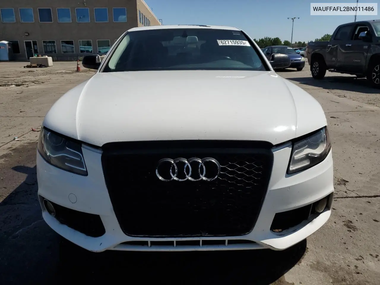 2011 Audi A4 Premium Plus VIN: WAUFFAFL2BN011486 Lot: 62715935