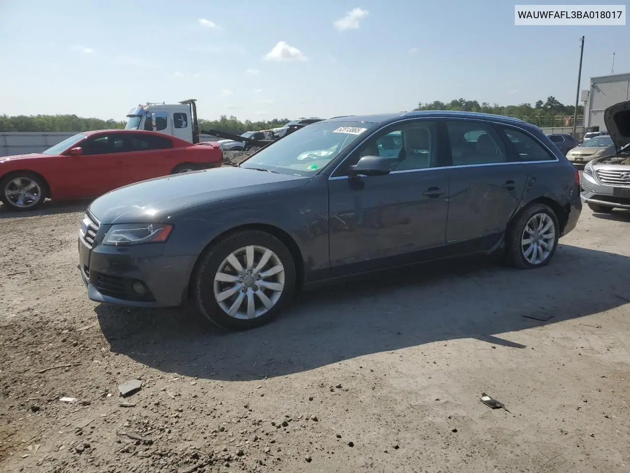 2011 Audi A4 Premium Plus VIN: WAUWFAFL3BA018017 Lot: 62813865