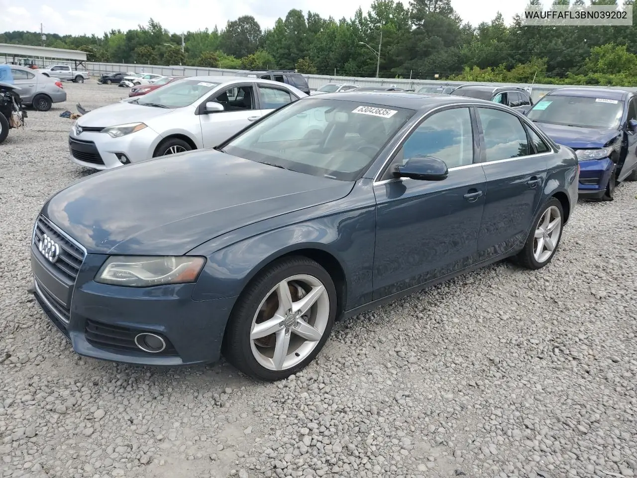 2011 Audi A4 Premium Plus VIN: WAUFFAFL3BN039202 Lot: 63043835