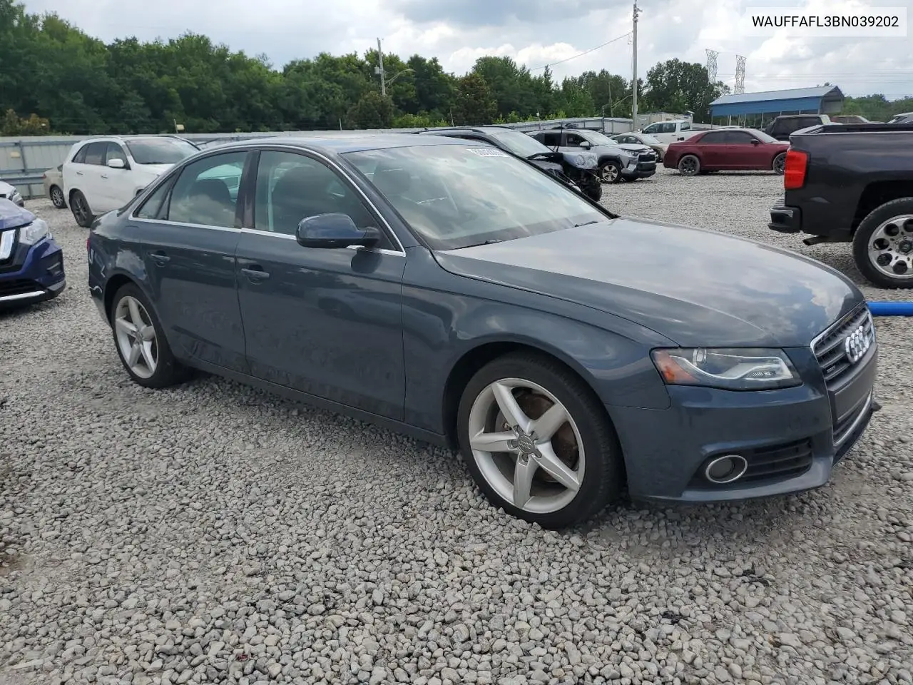 2011 Audi A4 Premium Plus VIN: WAUFFAFL3BN039202 Lot: 63043835