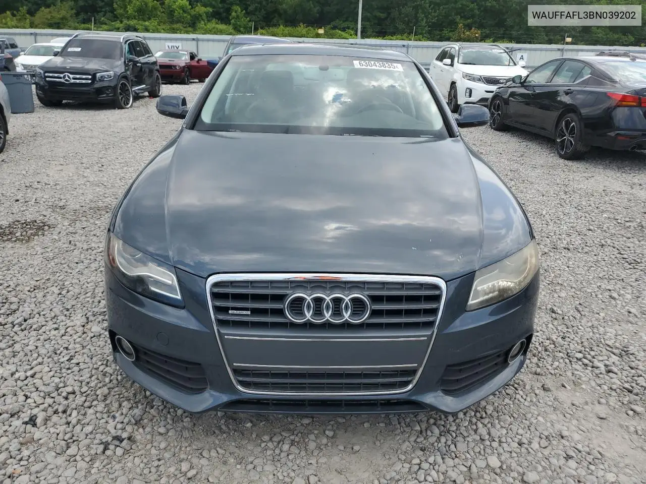2011 Audi A4 Premium Plus VIN: WAUFFAFL3BN039202 Lot: 63043835